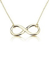 noticeable tiny infinity pendant gold necklace for babies